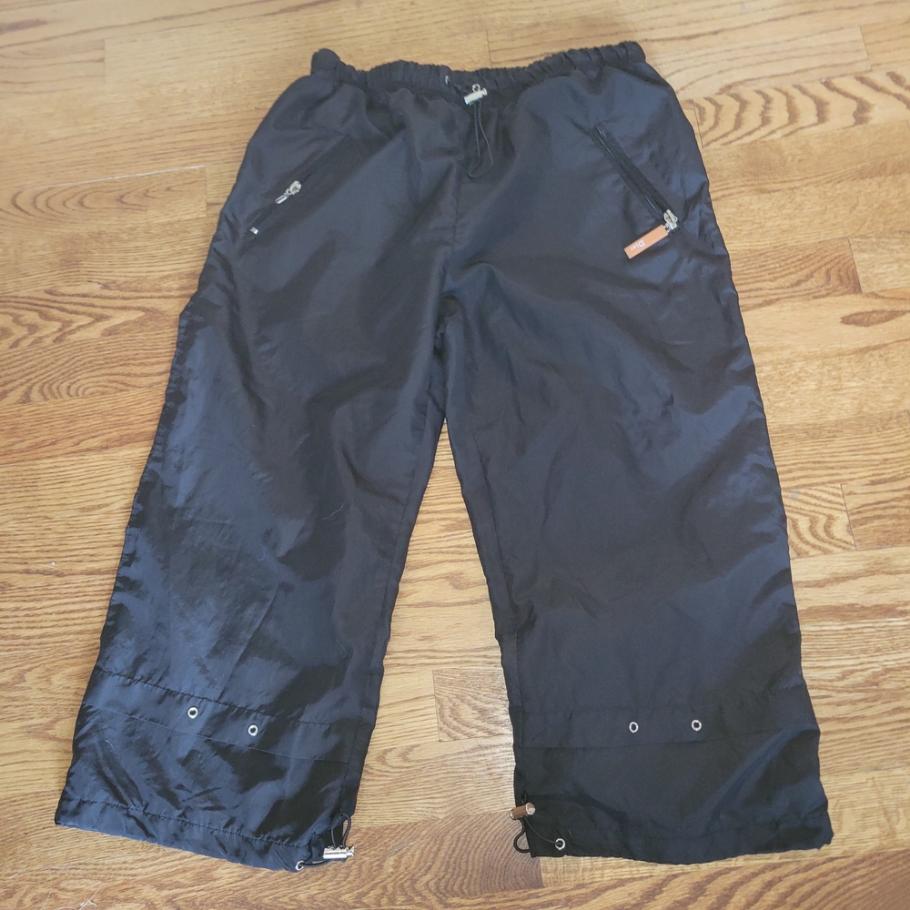 Womens Christian Dior Black Capris with Zip Details XL the Real Real